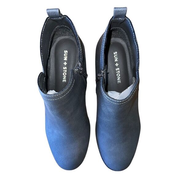 Sun & Stone Cadee Grey Fashion Faux Leather Booties Women’s Size 6.5M - Picture 4 of 10